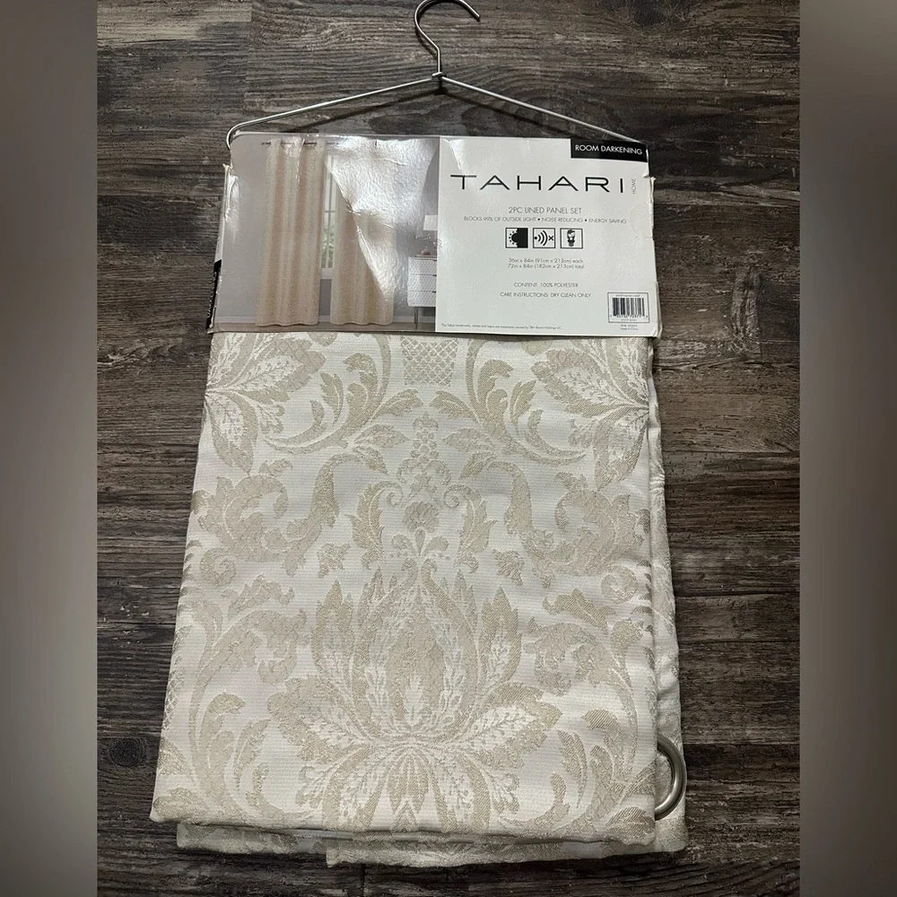 Tahari Home Room Darkening 2pc Lined Panel Set 36”x84”